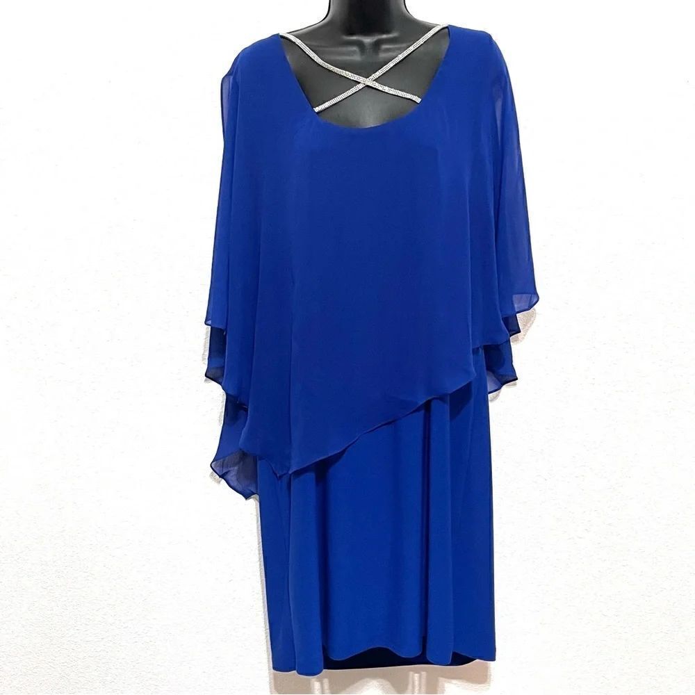JBS Woman NWT Woman Goddess Blue Dress Size 1X